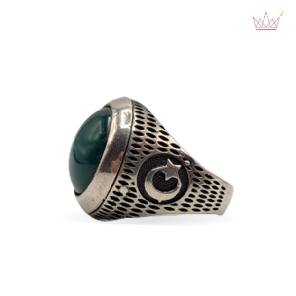 Emeral-Silver-ring-jewellery-nourlondonglobalservices-3